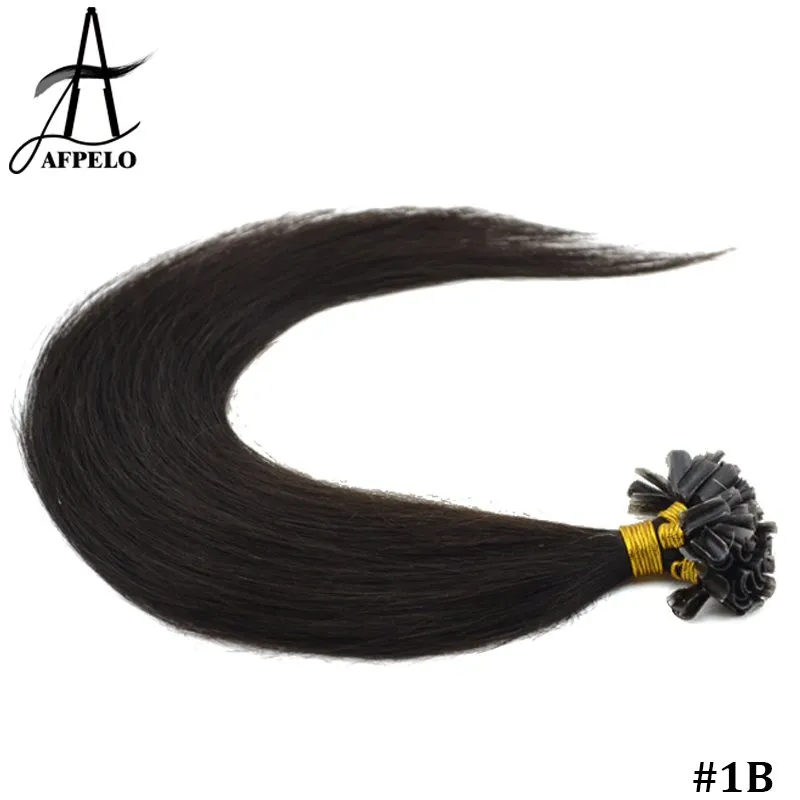 U Tip Keratină Extensii de păr uman